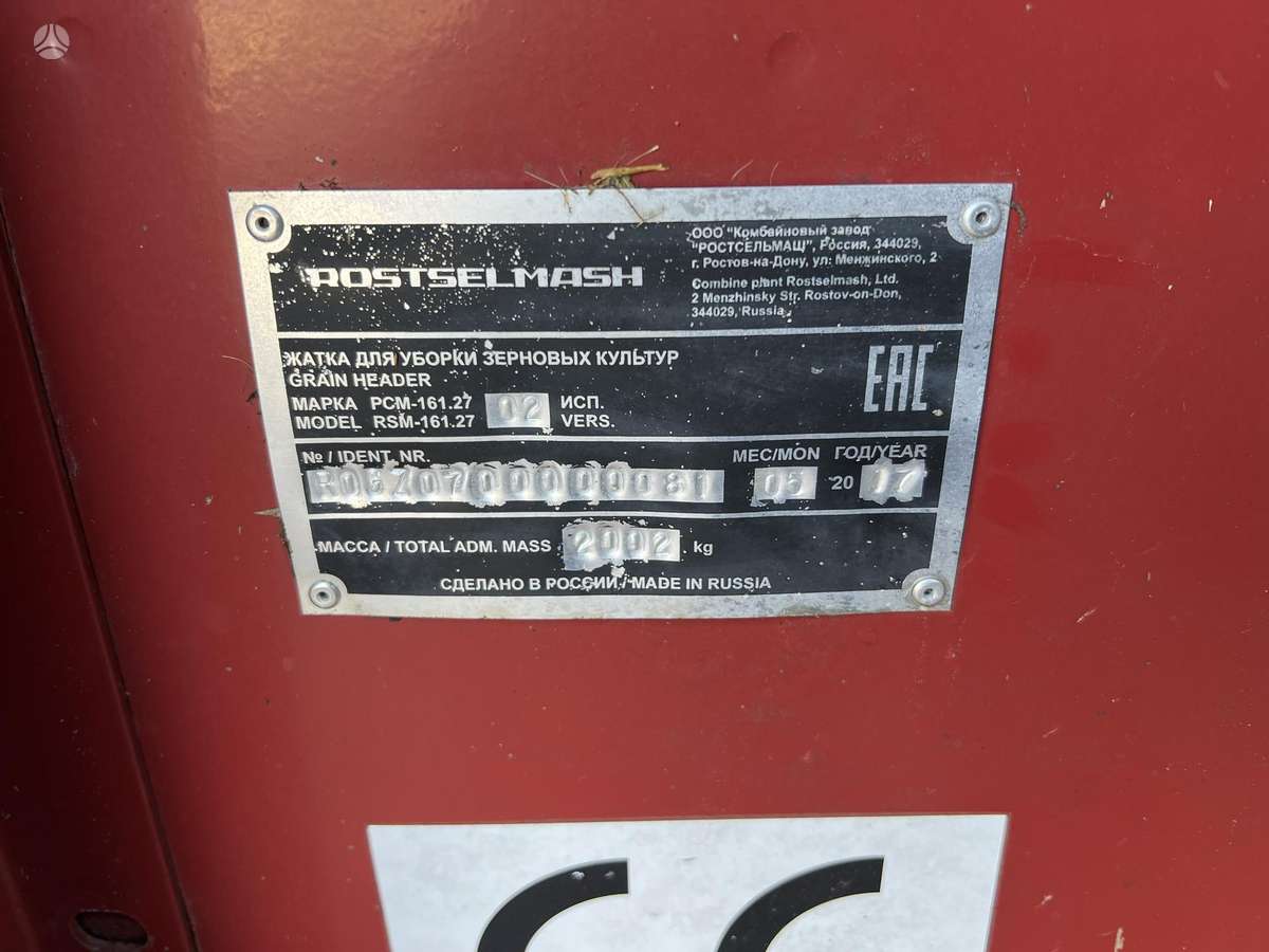 Rostselmash RSM 161, kombainai