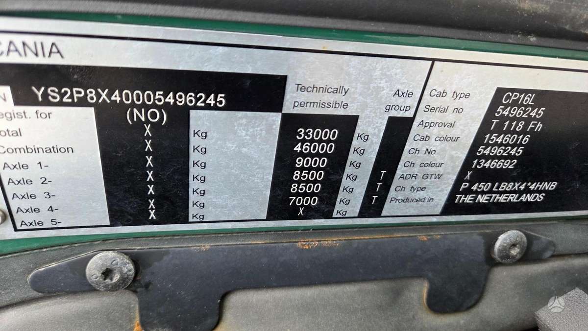 Scania P450 8X4*4, other