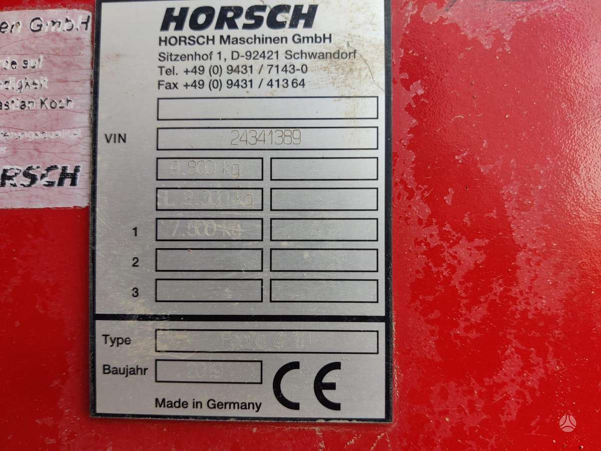 Horsch FOCUS 4 TD, сеялки, сажалки
