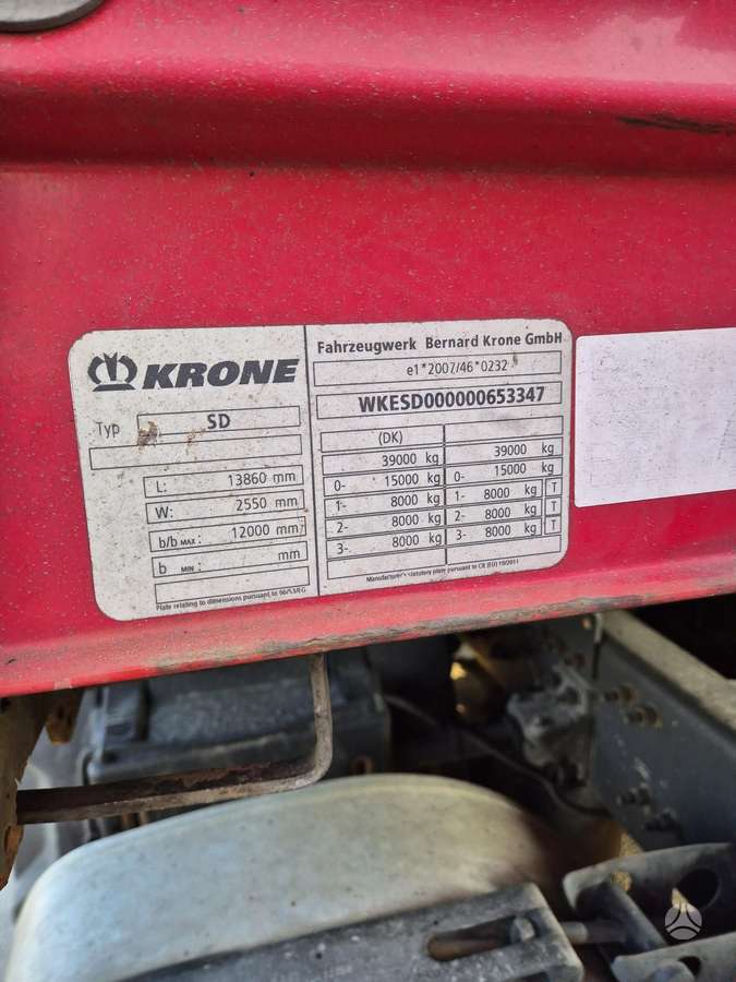 Krone SD, пологовые / тентовые