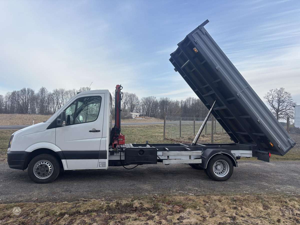 Volkswagen Crafter, самосвалы с краном