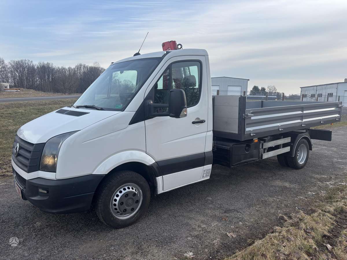 Volkswagen Crafter, dumpers with crane