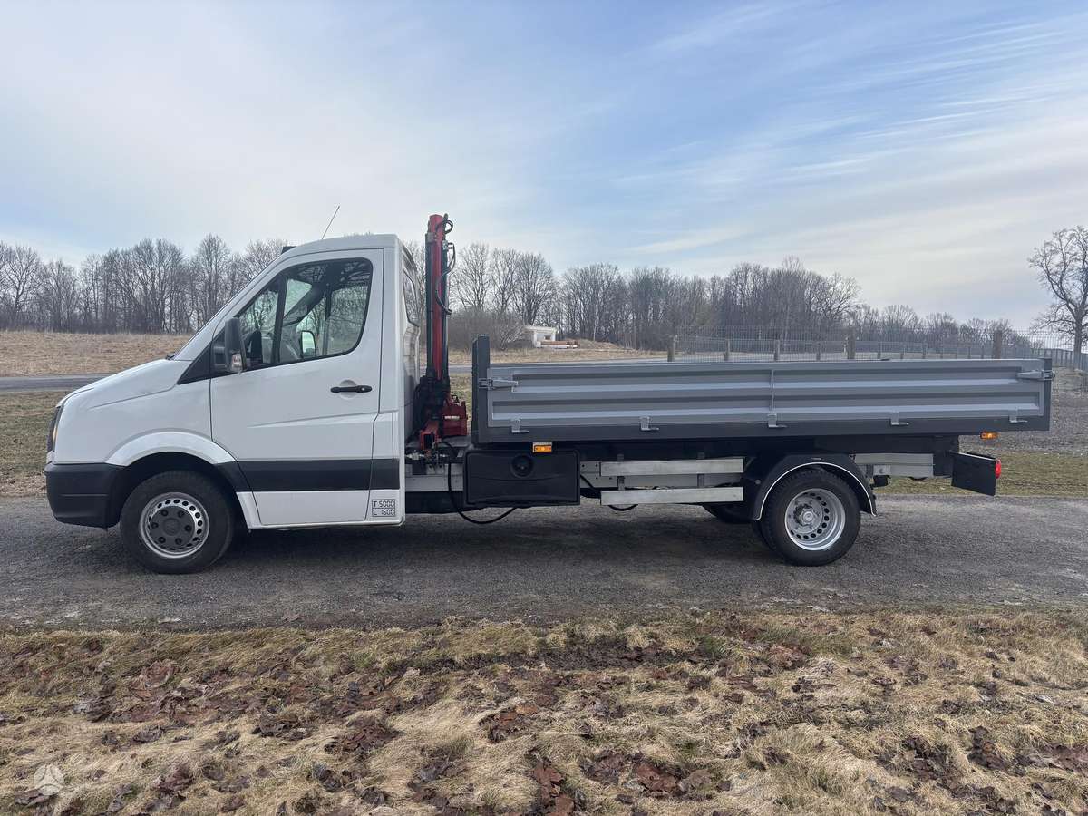 Volkswagen Crafter, dumpers with crane