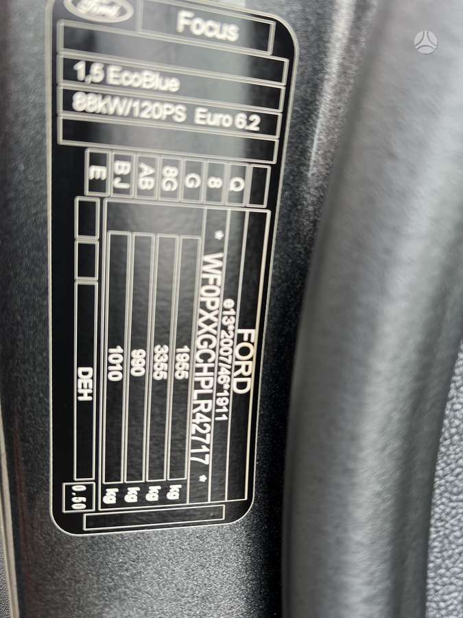 Ford Focus, 1.5 l., universalas
