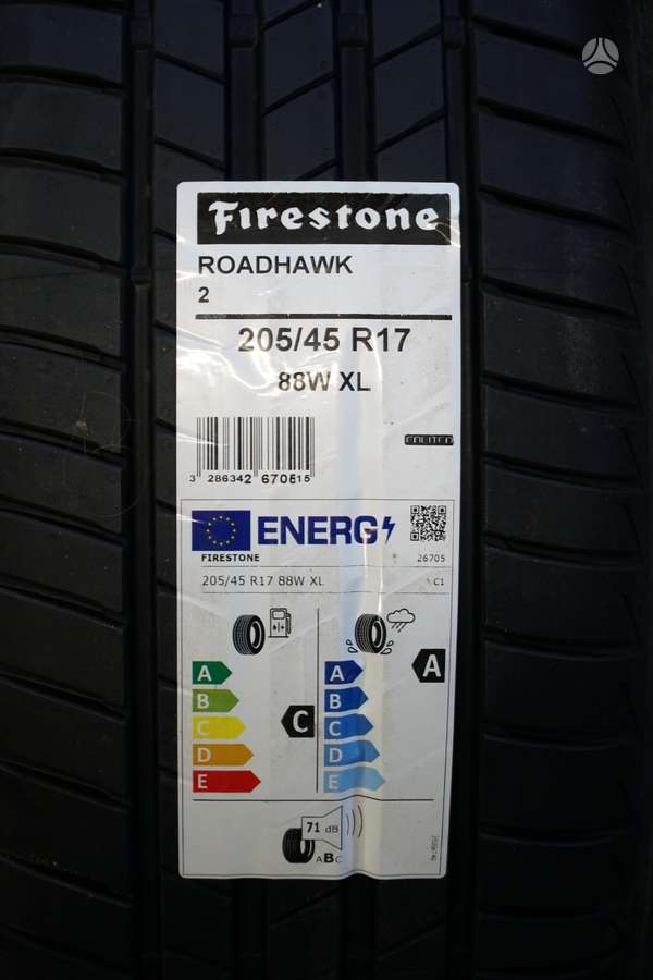 Firestone Roadhawk 2, summer 205/45 R17
