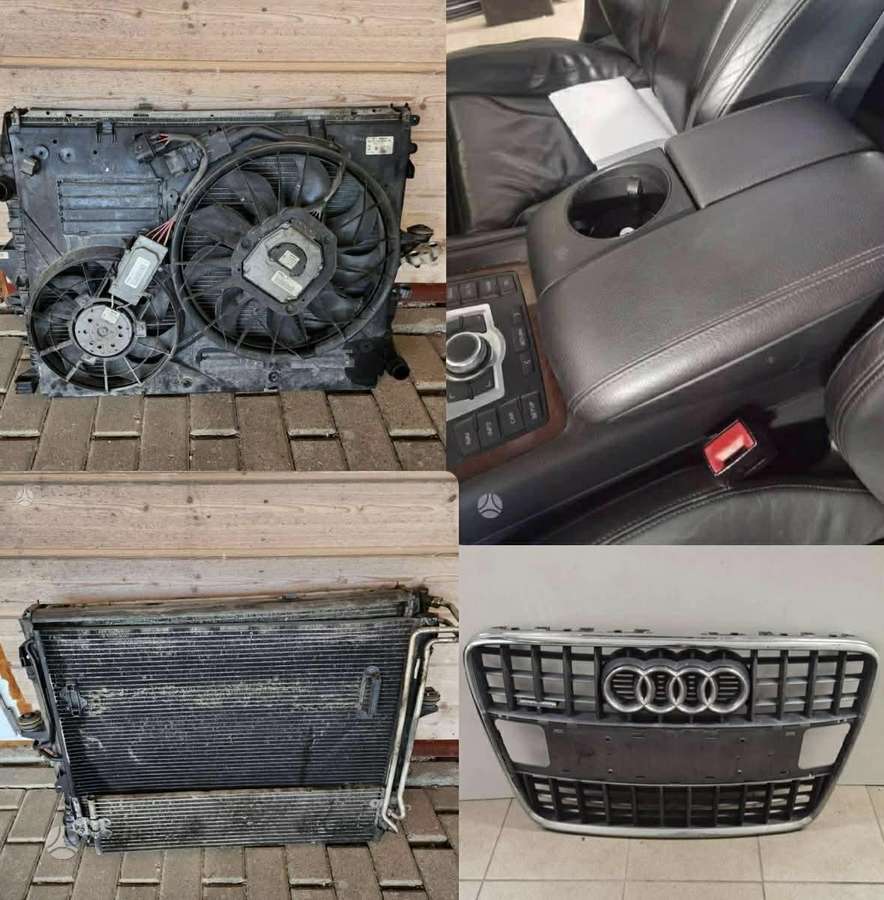 Audi Q7 variklio aušinimo detalės