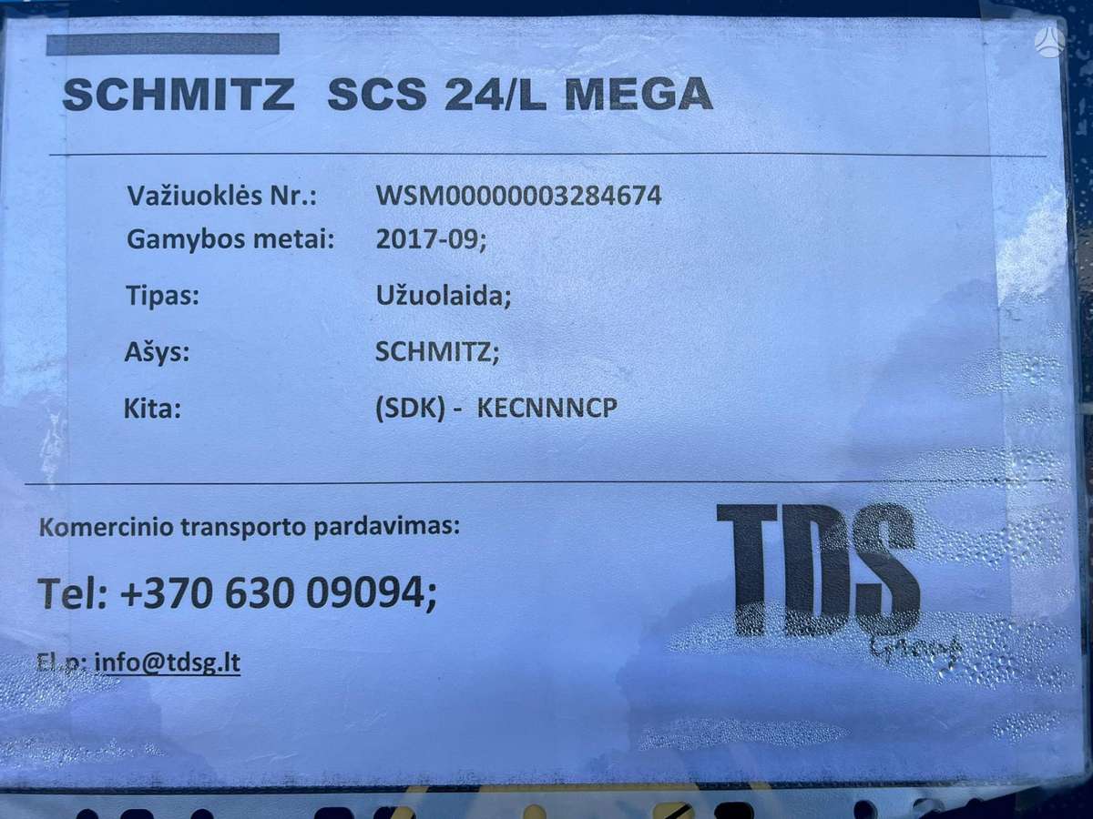 Schmitz SCB*S3T MEGA, curtain / tarpaulin