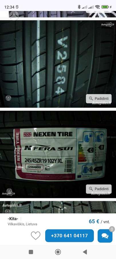 Michelin, vasarinės 245/45 R19
