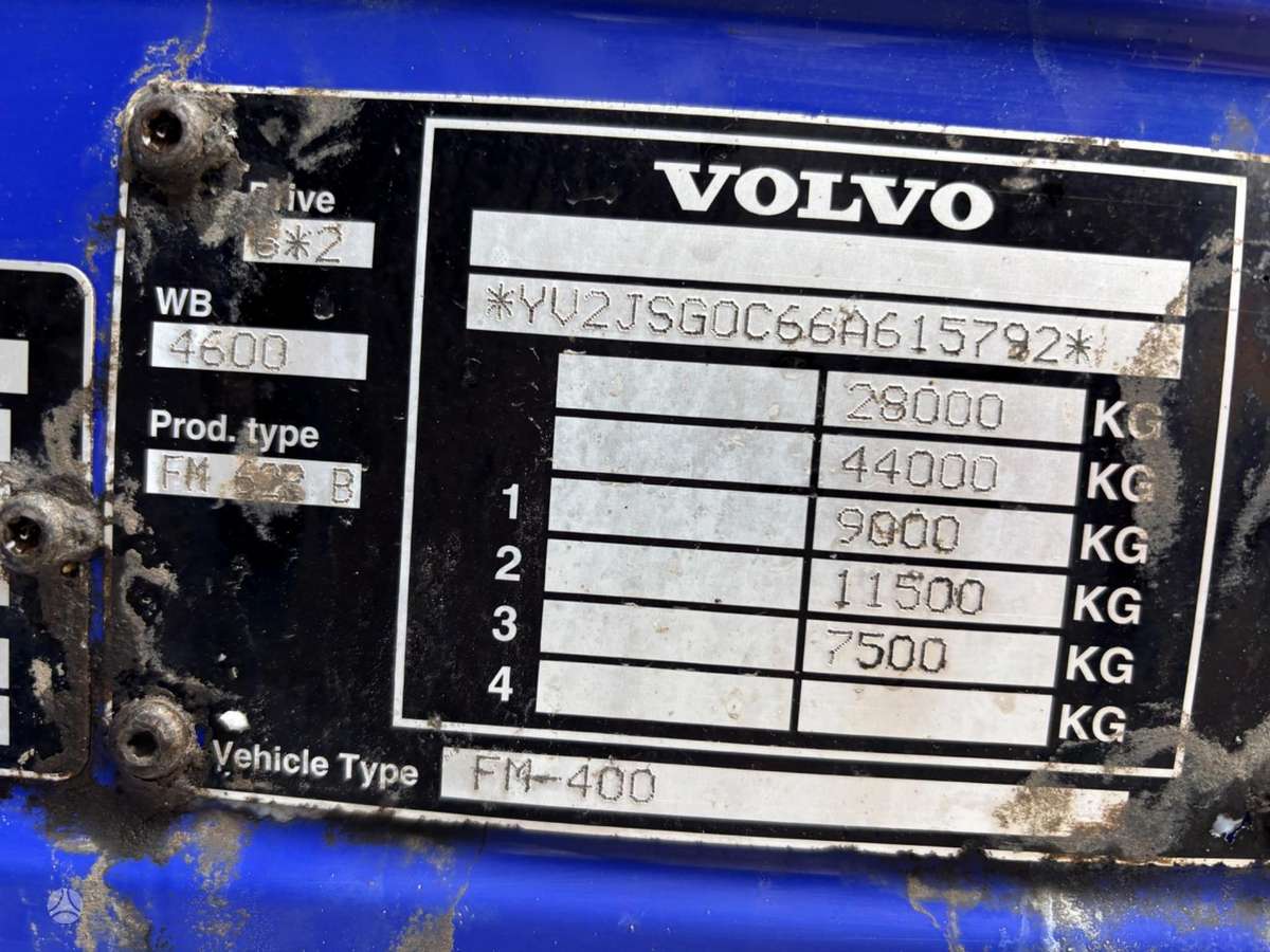 Volvo FM 400, с краном