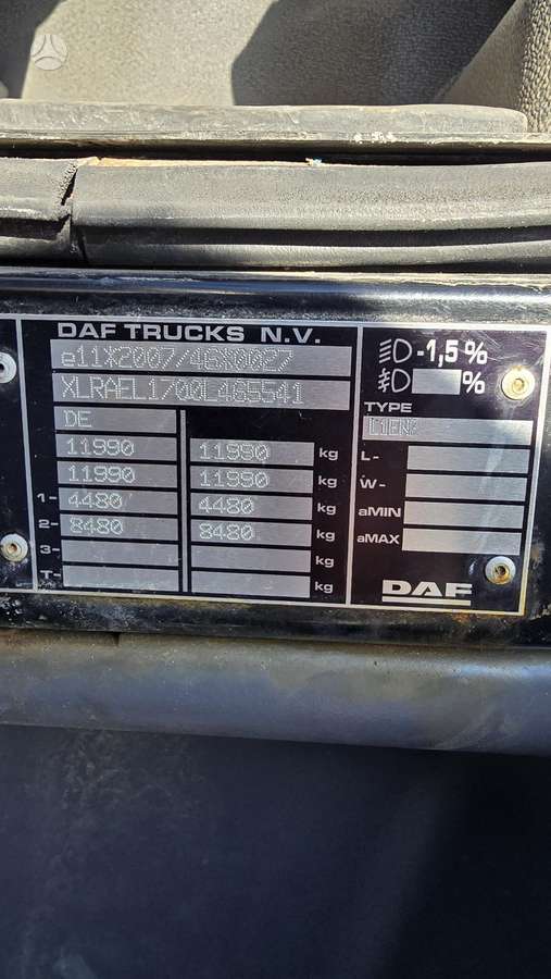 DAF LF 230 FA, kietašoniai