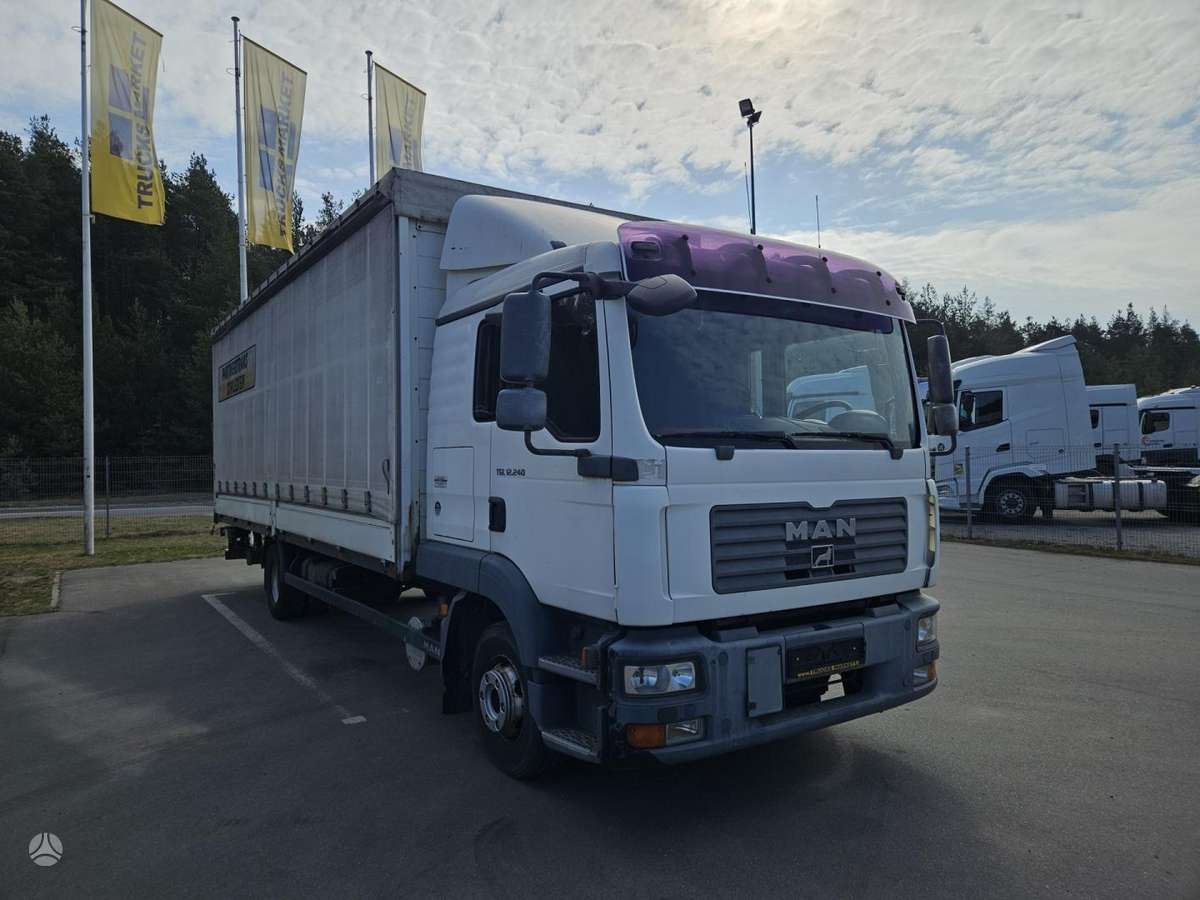 MAN TGL 12.240, бортовые с тентом