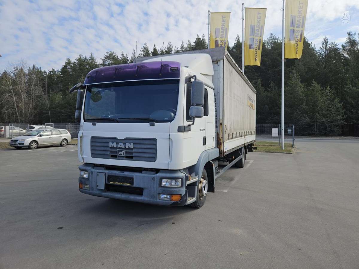 MAN TGL 12.240, бортовые с тентом