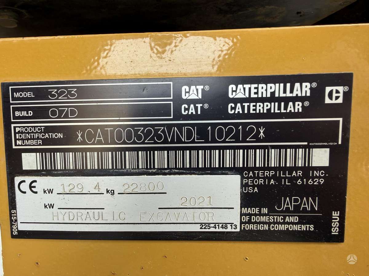 Caterpillar 323  3D Leica, экскаваторы