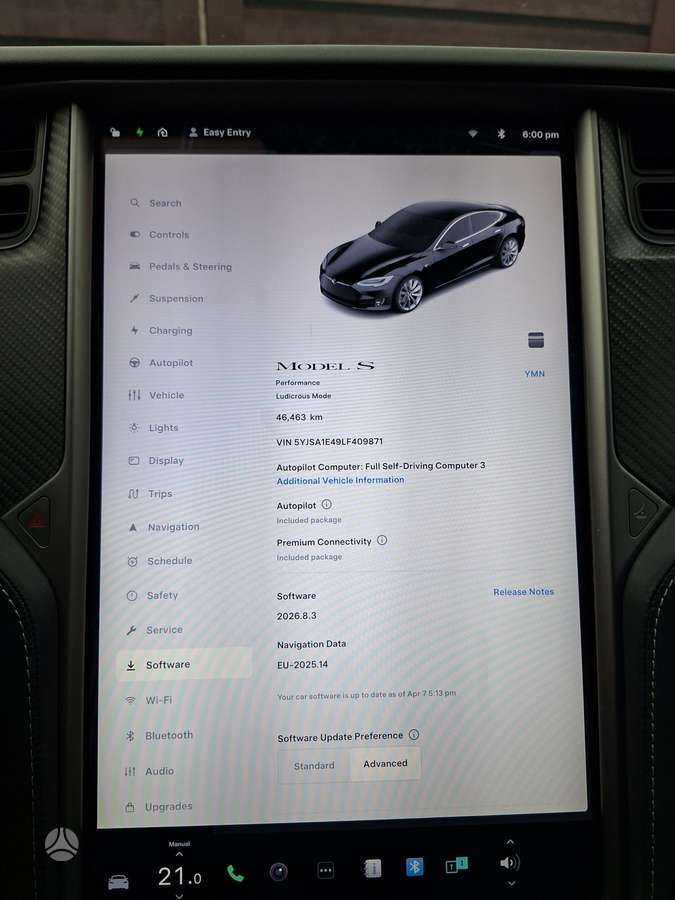 Tesla Model S, 100 кВт·ч, Хэтчбек