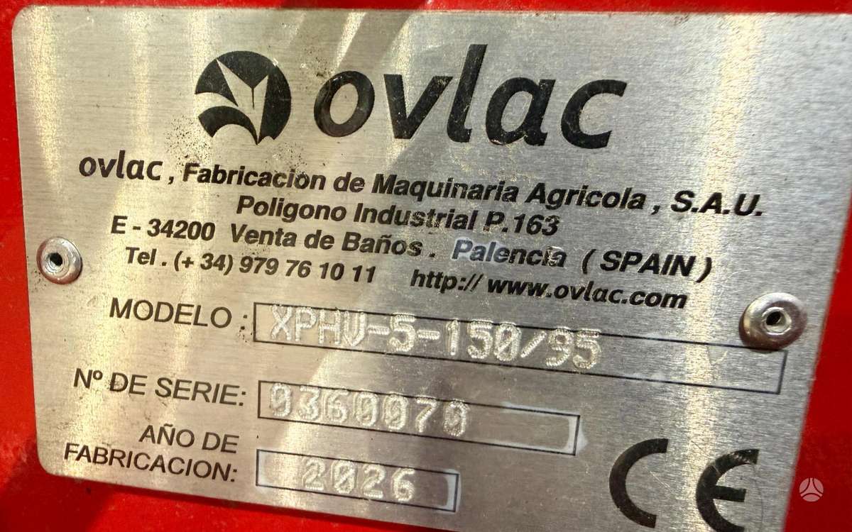 Ovlac Plūgas XPHV 5, soil preparation / cultivation machinery