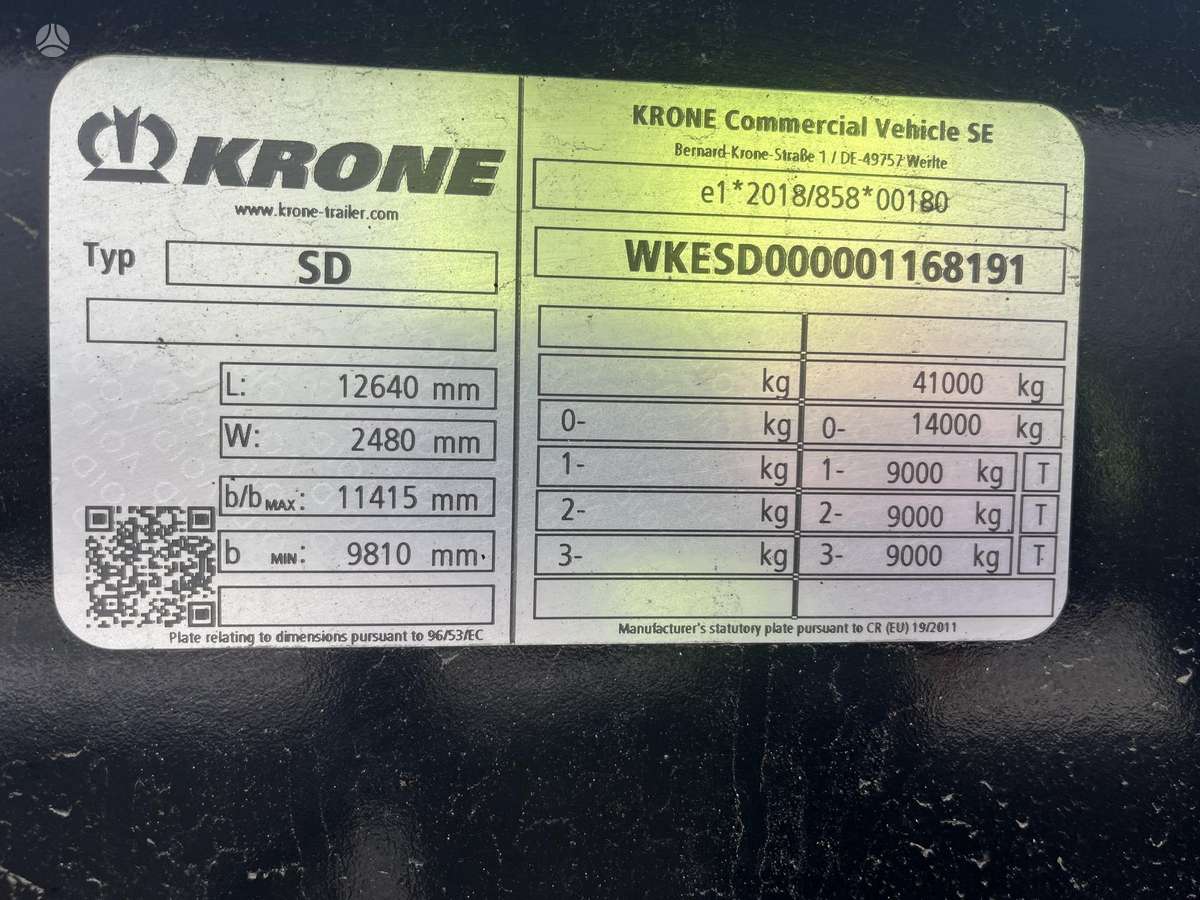 Krone SDC 27 ELTU4, container