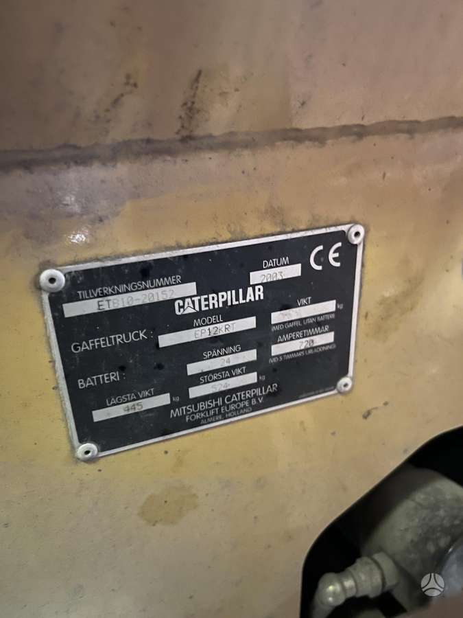 Cat E12 Li-ion, šakiniai krautuvai