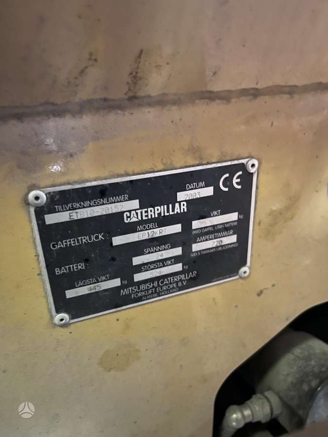 Cat E12 Li-ion, вилочные погрузчики