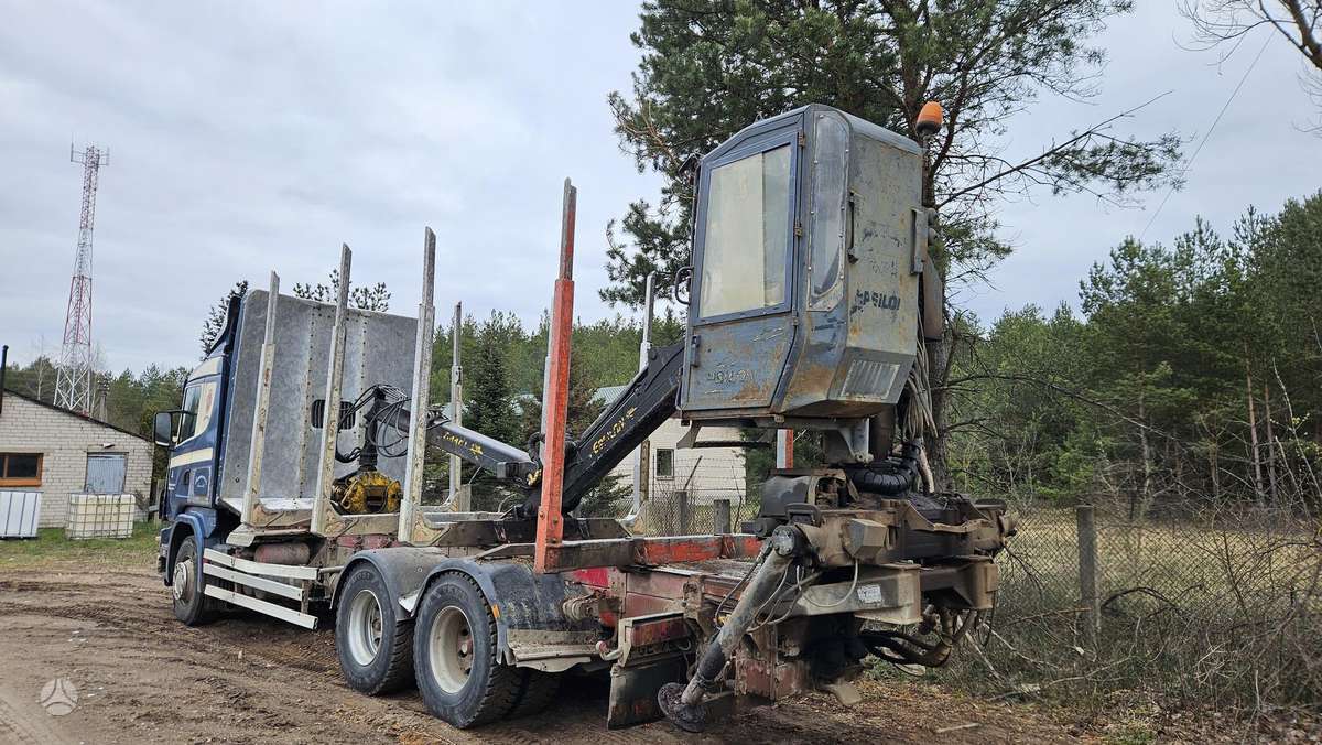 Scania R124, лесовозы