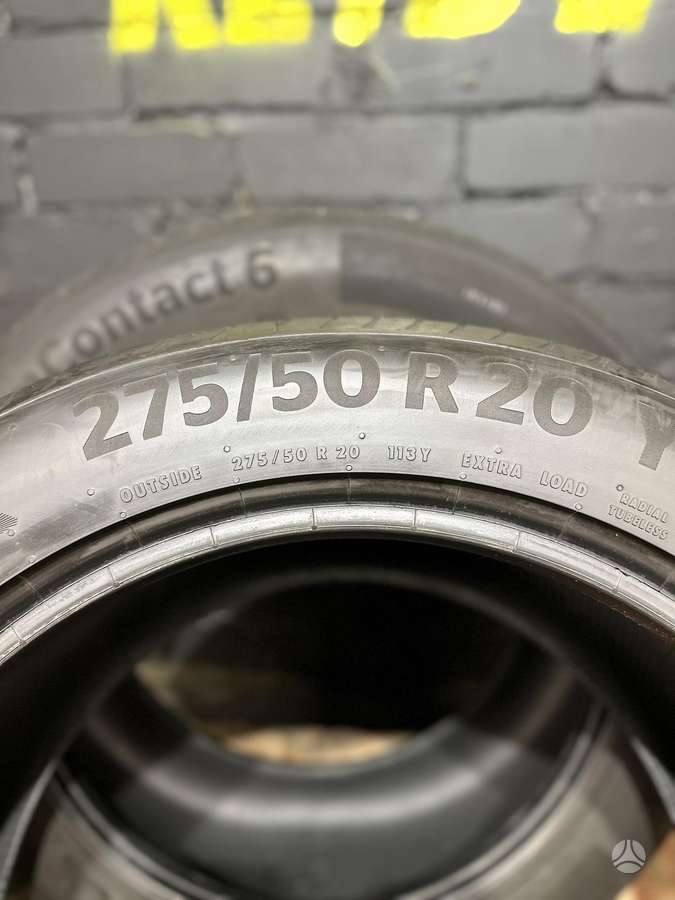 Continental PremiumContact 6, summer 275/50 R20