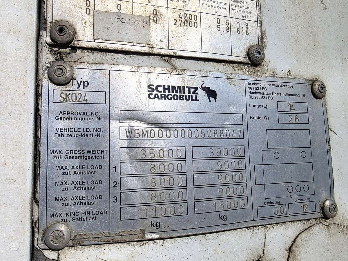 Schmitz SKO24 Carrier Maxima 1300, рефрижераторы