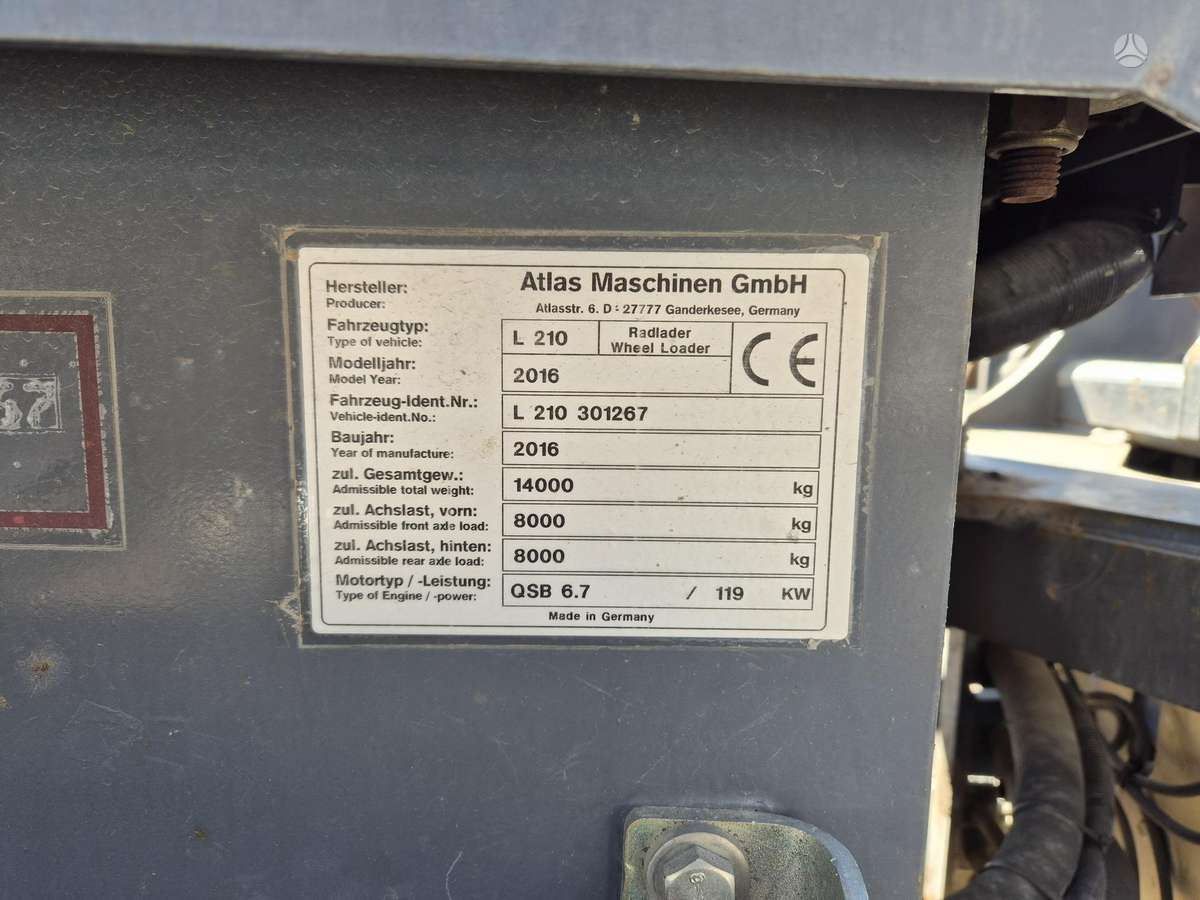 Atlas L210, frontal loader
