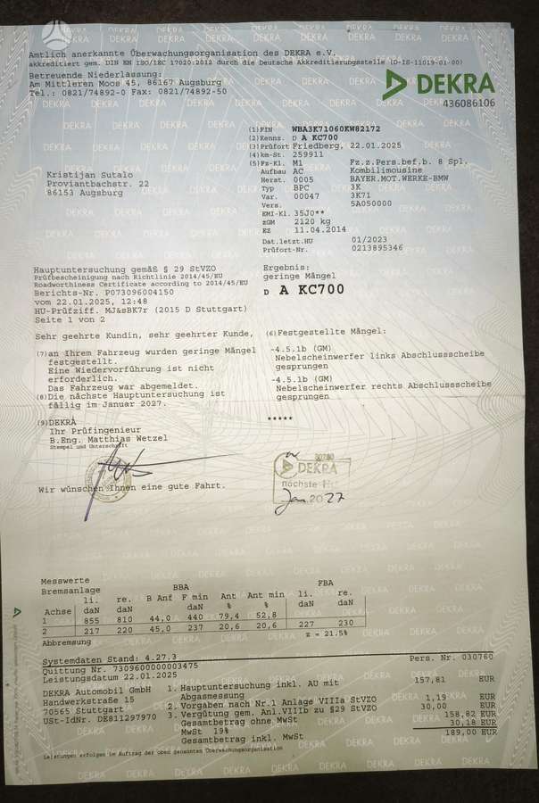BMW 325, 2.0 l., Универсал