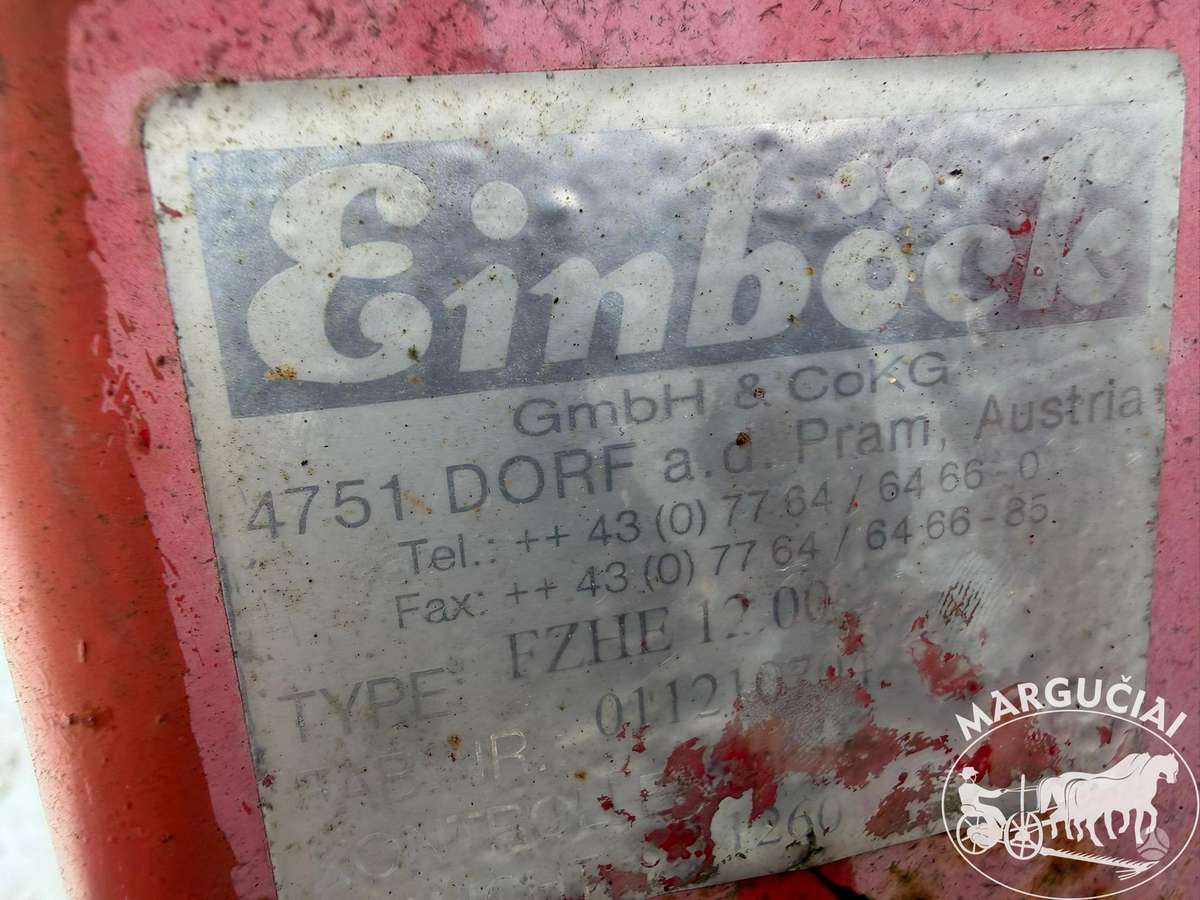 Einböck 12 m., kultivatoriai,akėčios
