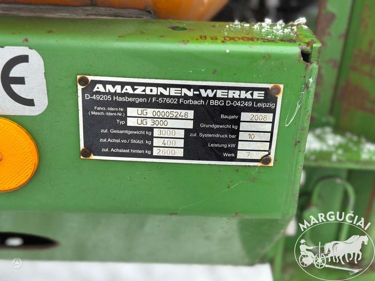 Amazone UG 3000 Nova, 3000 ltr, 20 - 2, sprayers