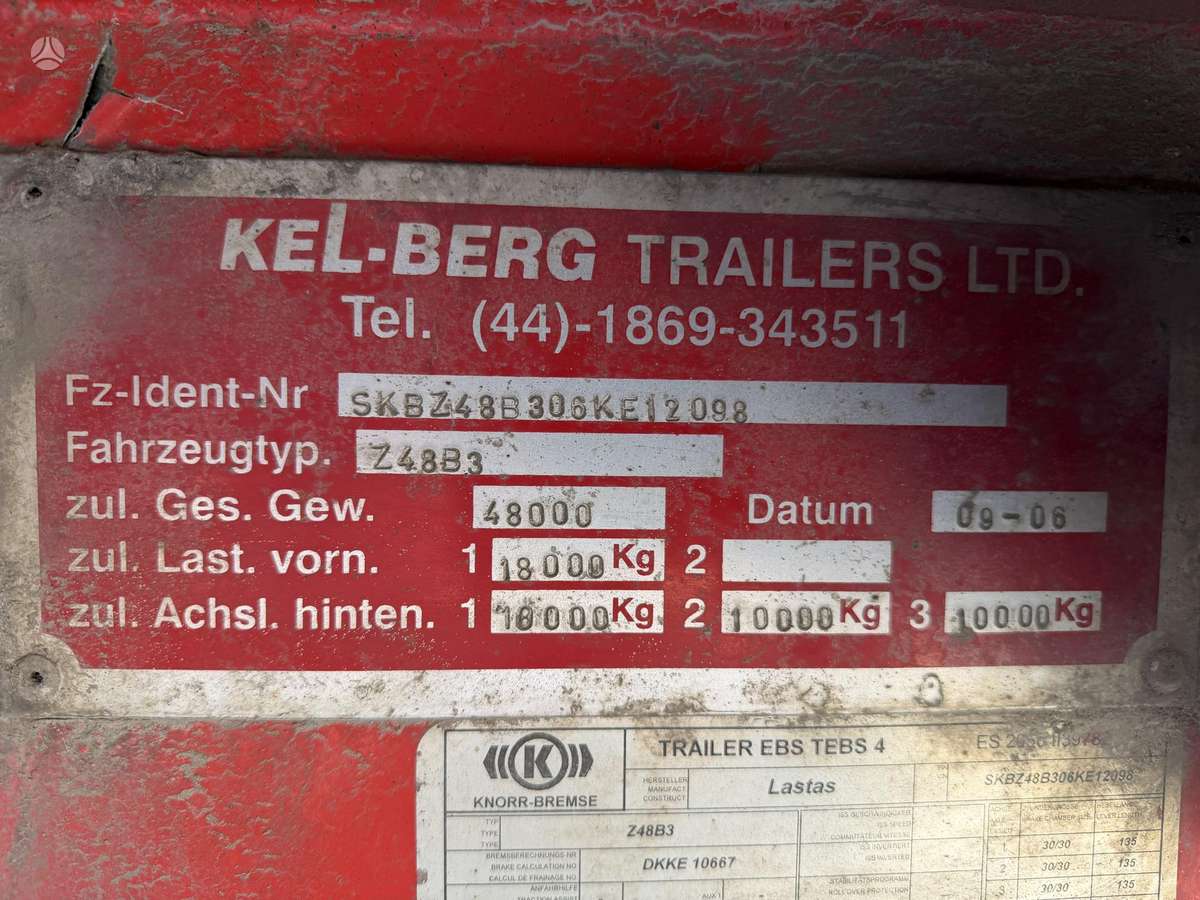 Kel-Berg Z48B3, спец. прицепы и полуприцепы