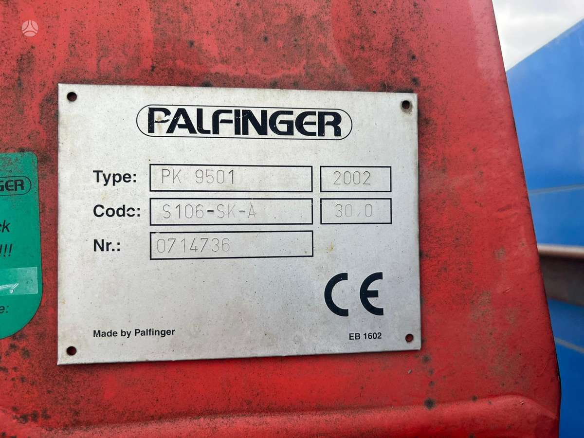 Volvo FM9, PALFINGER CRANE, su kranu