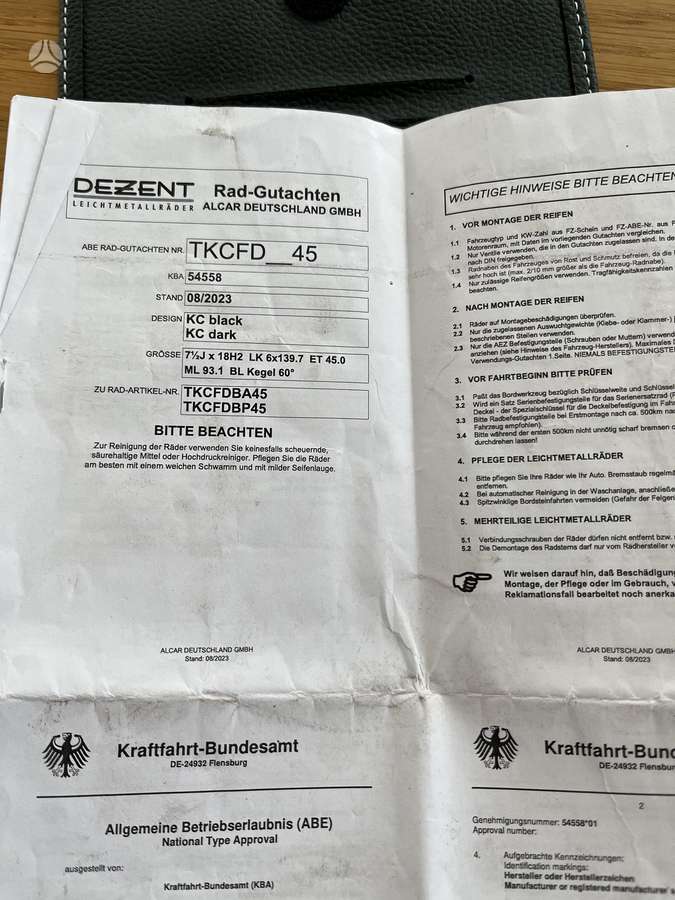 Dezent KC Black, light alloy, R18