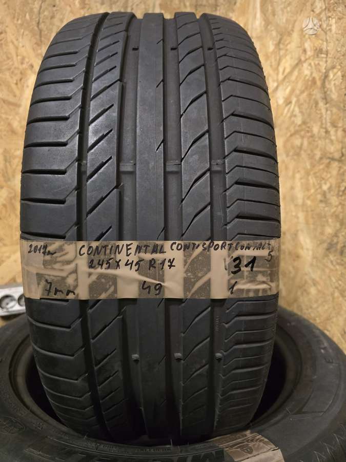 Continental, летние 245/45 R17
