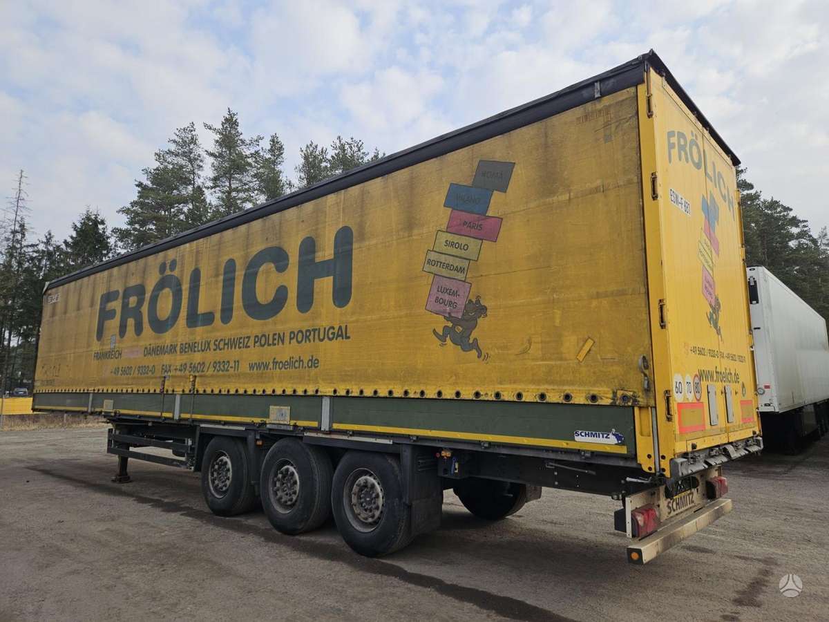Schmitz SCB*S3T, dropside with tarpaulin