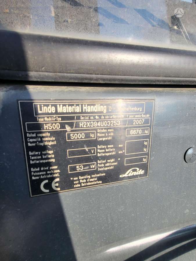Linde H50D, вилочные погрузчики