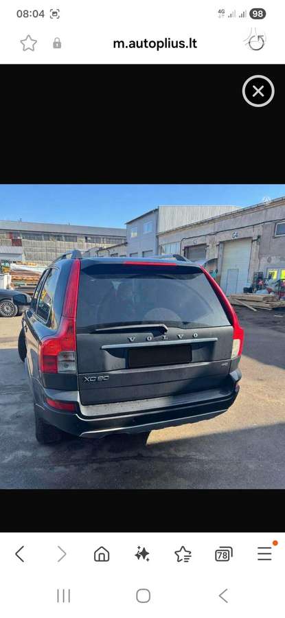 Volvo XC90 dalimis. Dalimis