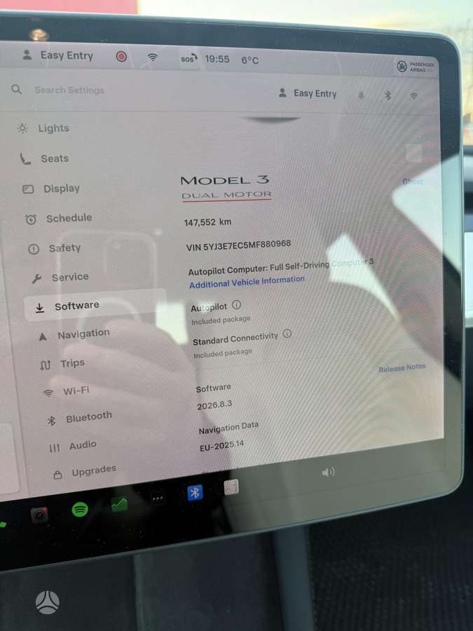 Tesla Model 3, 65 кВт·ч, Седан