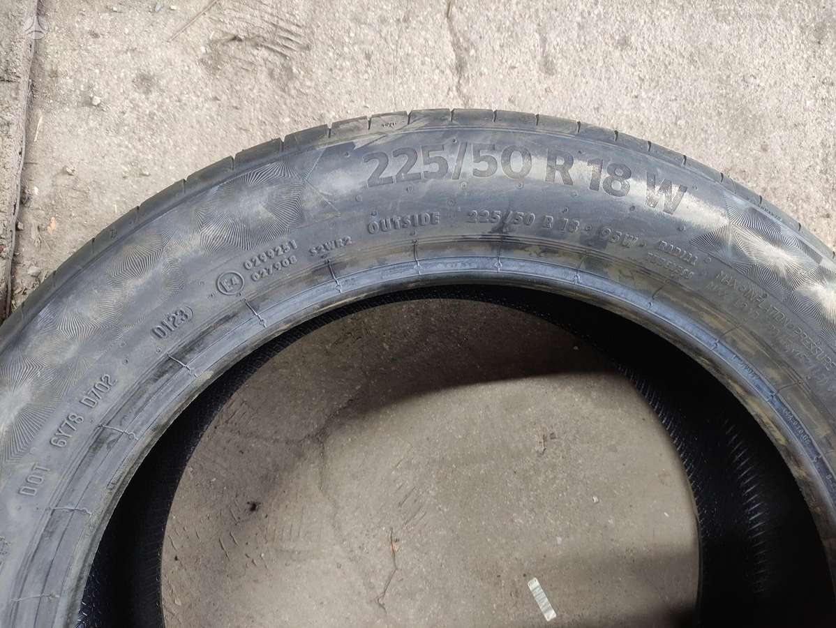 Continental, летние 225/50 R18