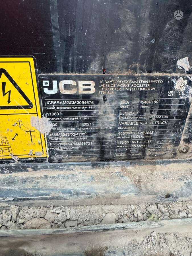 JCB 540-180, telescopic handler