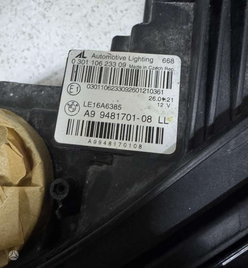 BMW 3 serija žibintai