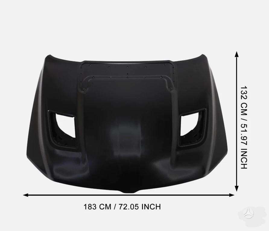 Dodge Ram hood (front, rear)