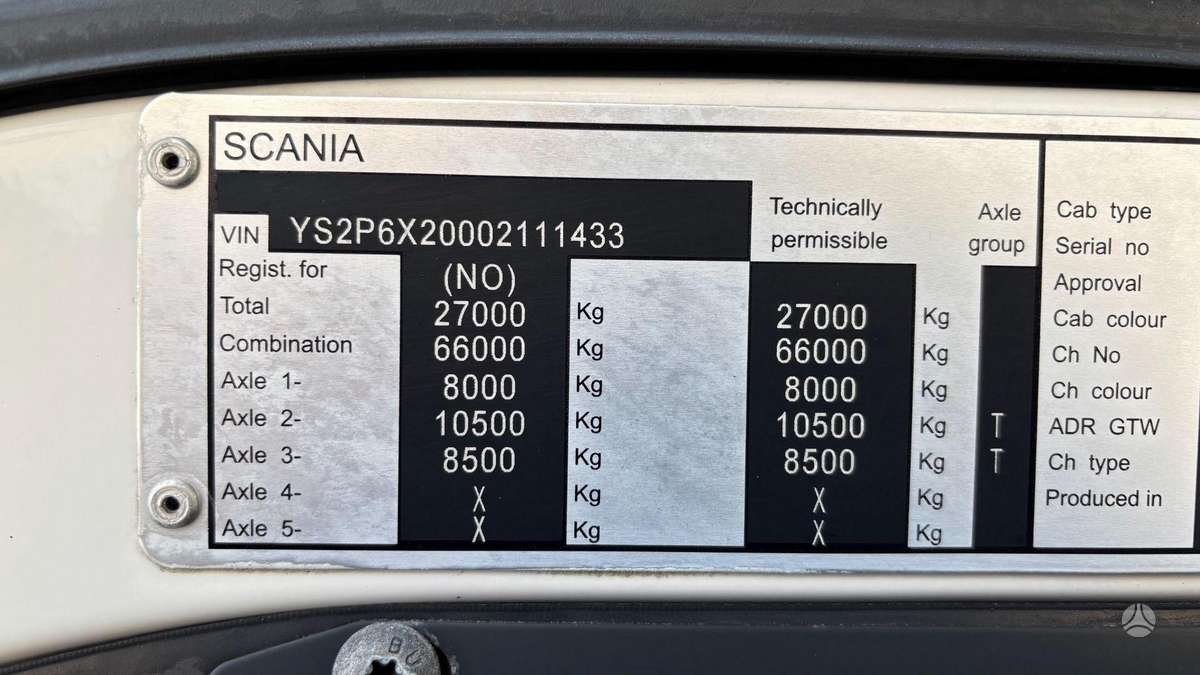 Scania P370, šiukšliavežiai