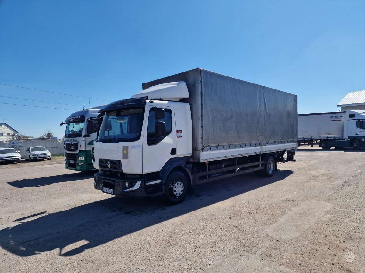 Renault D16, бортовые с тентом
