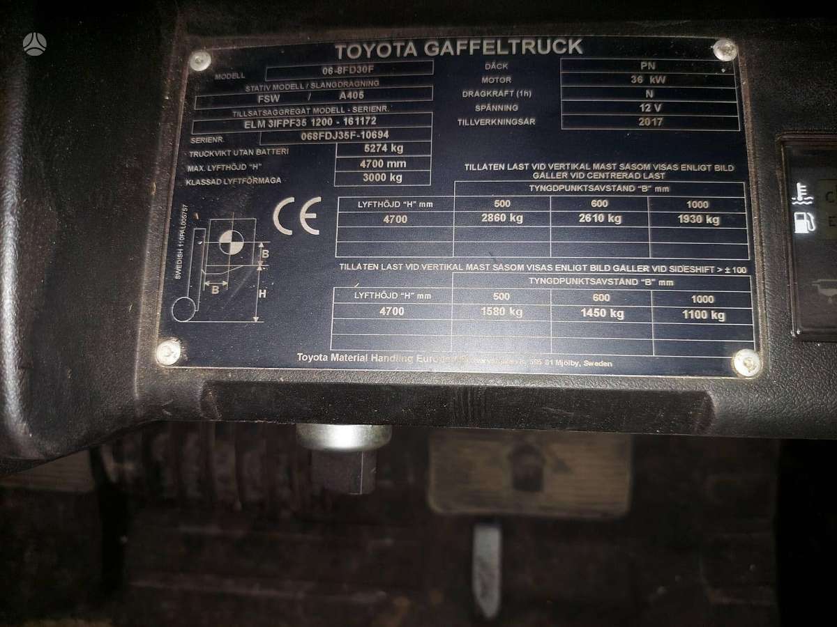 Toyota 06-8FD30F, forklifts
