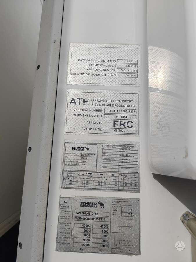 Schmitz .watsap+37069810679, refrigerated