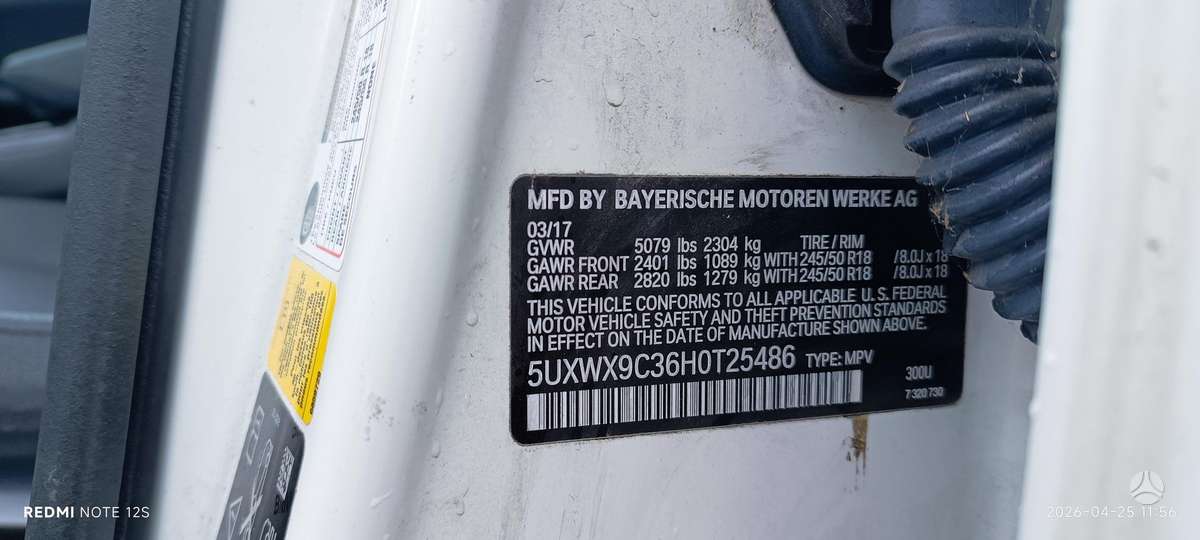 BMW X3, 2.0 l., off-road / crossover