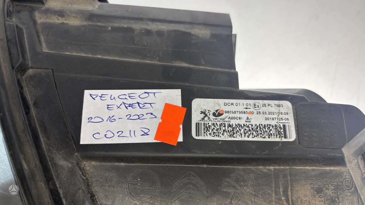 Peugeot Expert, 9808573580, Cen31201