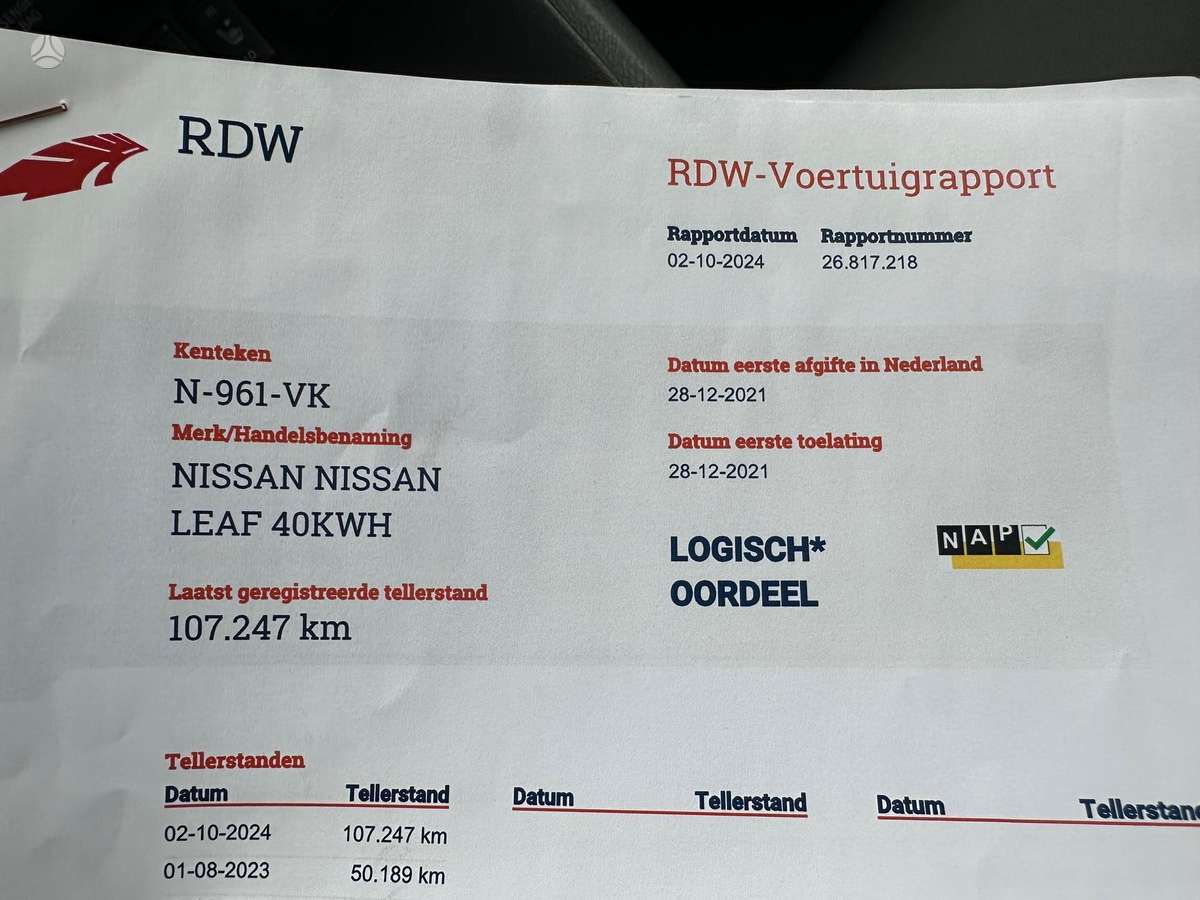 Nissan Leaf, 40 kWh, hatchback