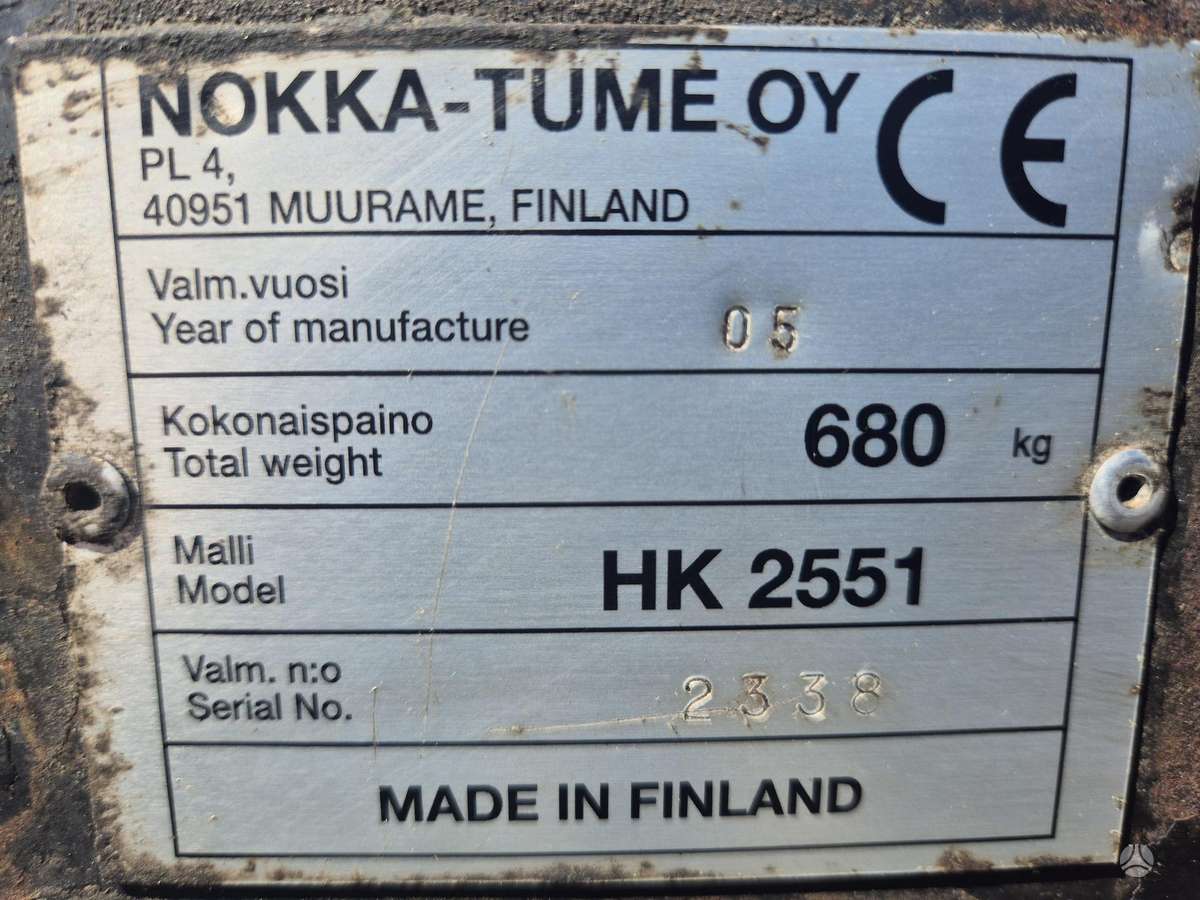 Nokka 2551, forestry trailers (self-loading)
