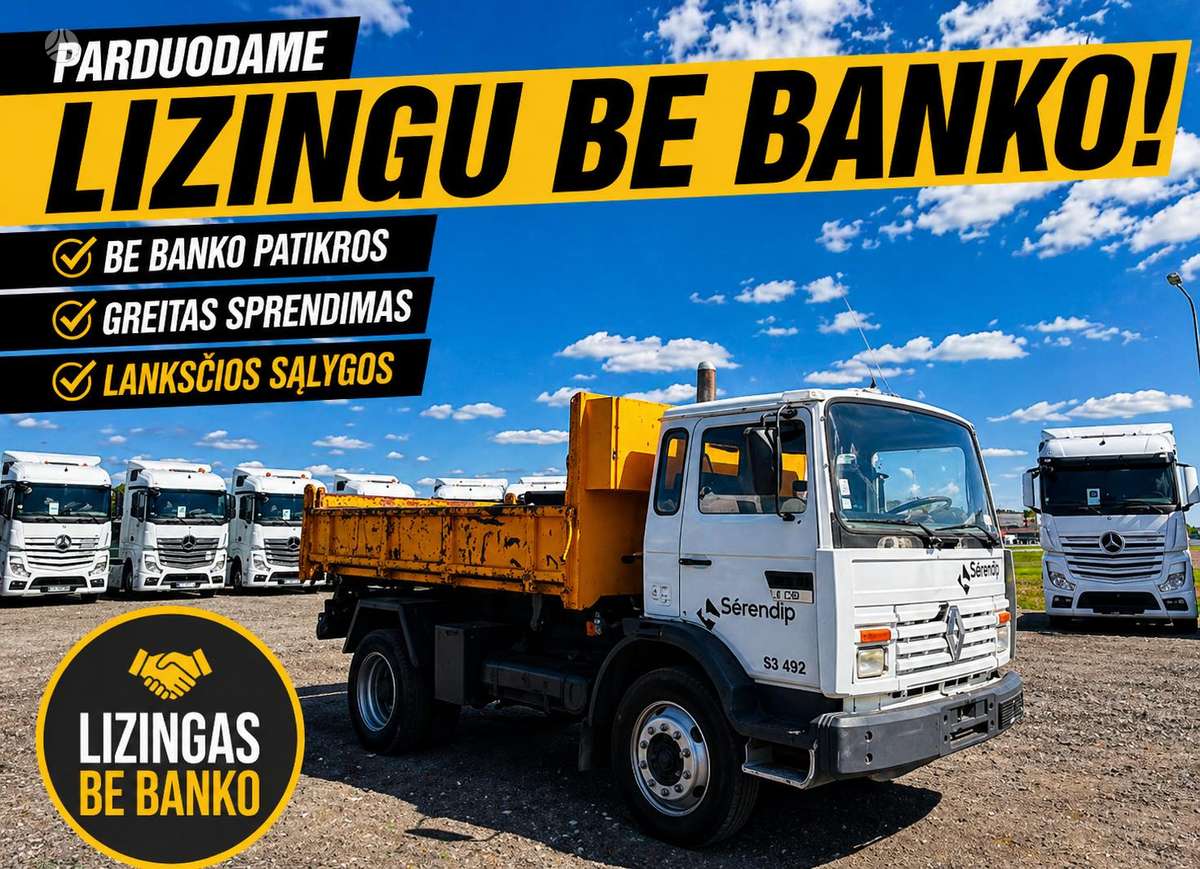 Renault S170 Midlliner 3-pusio vertimo, самосвалы